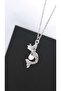 Steel Necklace with Mermaid Figure - 3