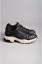 Seç 34142 Thick Sole Women's Sneakers Black - 3