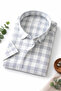 Men's White Short Sleeve Plus Size Shirt with Pockets Wide Cut Casual Soft Cotton - 5
