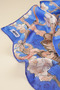 100% Silk Bandana Scarf(55X55 cm) -Vincent Van Gogh (Almond Tree Blue) - 4
