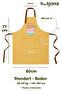 Kitchen Apron Set of 2 Stain-Proof Water-Repellent Fabric Fade-Free Print Floral Cake and Teapot Patterned - 6