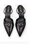 Pointed Toe Women's Slingback Heeled Shoes 7 cm - 5