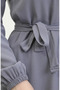 Belted Dress 0512-05 Anthracite - 5