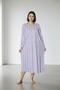 Long Sleeve 100% Cotton Combed Throw Plus Size Mother's Nightgown, Hospital, Pregnant and Maternity Nightgown