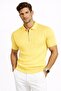 Men's T-Shirt Polo Collar Knitwear Sweater with Half Zipper