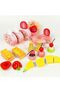 Wooden Tea Party Set,Pretend Play Kitchenware for Girls 3-12 Years Old - 3