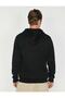 2 Thread Men's Black Hooded Sweatshirt Black - 2