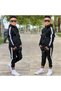 Unisex Striped Detail Hooded Kids Tracksuit Set 1903 - 4