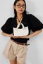 Jardin Ring Detailed Hand and Cross Bag Cream - 3