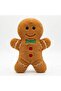 Plush Cookie Man Dog Toy with Rustling Sound Christmas Cookie Dog Toy