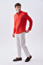 Men's Gray Slim Straight Fit Tie-Waist Trousers