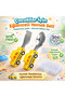 Premium Baby Bpa Free Quality Silicone Handle Stainless Steel Tip Spoon-Fork Set with Taxi Figure - 5