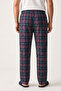 Checkered Cotton Men's Pajama Bottoms Soft Stretchy Comfortable Fit with Pockets Drawstring Green Plaid Relax Fit - 6