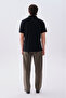 Men's Black Polo Neck T-Shirt - 2