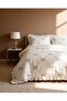 Double Duvet Cover Set 100% Cotton Ornamental Overlocked Ruffles (Diamond Pattern) - 2
