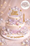 Ert-top-105 crystal transparent cake topper balls 12 pieces