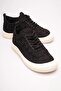 Braided Black Thick Sole Casual Women's Sneaker Tr01My01A - 2