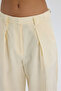 Alidah Pleated Yellow Wide Leg Trousers - 7