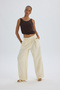 Alidah Pleated Yellow Wide Leg Trousers - 3