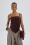 Alytih Triangle Detail Burgundy Crop