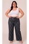 Plus Size Jeans Premium Super High Waist Stretchy Diamond Stone Wide Leg Denim Pants - 3
