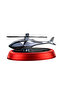 Red Solar Car Air Freshener Helicopter-Shaped Aromatherapy Diffuser (No perfume inside) - 6