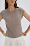 Kensal Slim Fit Mink T-Shirt - 7