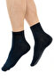 Premium Winter Navy Blue Color Seamless Men's Bamboo Half Socks Set of 6 - 4
