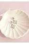Steel Earrings with Stone Flower Figures – Elegant and Sparkling Design - Steel Earrings with Flowers - 4