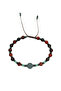 Certified Agate, Aventurine and Hematite Natural Stone Men's Bracelet - 5