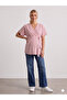 Pregnant Women's Bluz Koton Striped with Breastfeeding Feature