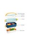 Two Layer 1400 Ml Stainless Steel Easy Lock Travel Bowl - Food Box - 2
