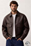 Zra model new season relaxed fit four seasons viral men's leather jacket coat