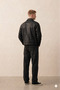 Zra model new season boxy fit four seasons viral men's leather jacket coat - 3