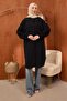 Linda Tunic with Black Sleeves Ribbed - 2