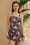 Swimsuit with Shorts and Dress Mosaic Floral - 2