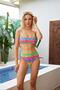 Women's Bady Bikini Set with Color Block