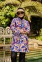Fully Covered Hijab Swimsuit Set Navy Blue Color Palette - 2