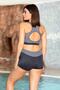 Badyli Sports Bikini Set with Gray Shorts - 2