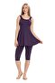 Tights Dress Swimsuit Skirted Purple