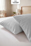 |   Set of 2 Combed Cotton Pillowcases |   100% Cotton |   50 X 70 cm |   Zippered - 4