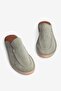 Genuine Leather Summer Men's Suede Closed-Front Jute Sole Green Espadrille Slippers -Mssr3416-Y - 7