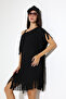 Jacquard Tasseled Beach Dress Pareo - 5