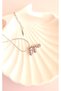 F Letter Necklace – Stone Letter Necklace - Steel Letter Necklace - Minimal Ball Chain - 4