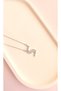 Letter S Necklace - Letter S Necklace - Lettered Steel Necklace - Steel Necklace with Stones and Letters - 3