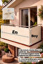 Balcony Iron Curtain Railing Curtain GRAY WHITE All Size BOY X EN with Metal Ring - 4