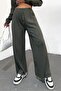 Khaki Color Crew Neck Camisole Suit Set - 4