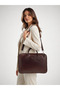 Unisex 15.6 Inch Compatible Faux Leather Shockproof Laptop and Briefcase Bag - 3