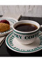 Therapy Written 4 Piece Porcelain Tea and Coffee Cup Set for 2 People - Green - 2