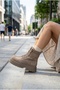 حذاء نسائي من الجلد الطبيعي من نوع سويت LUF-EMBER DEVE FEATHER SUEDE - 2